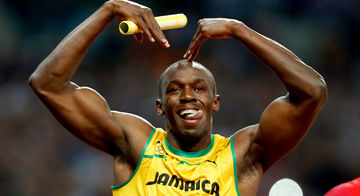 © Mario Kneisl Image shows the rejoicing of Usain Bolt (JAM)